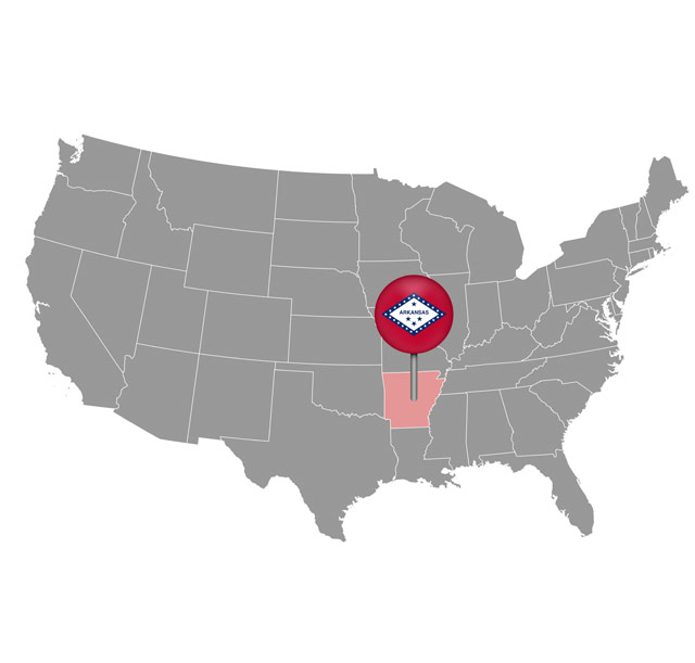 Buying Gold in Arkansas - Arkansas Map