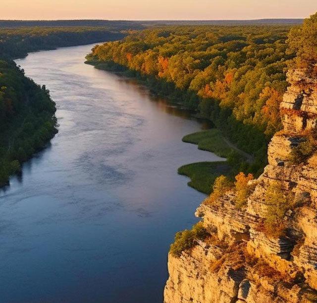 Buying Gold in Mississippi - Mississippi River Scene