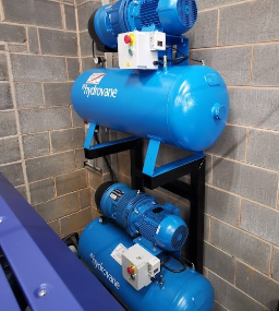 blue air compressor