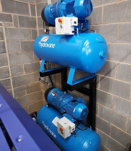 blue air compressor